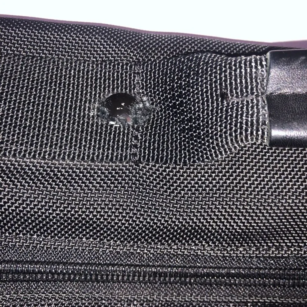 TUMI 209D3 Alpha Black Ballistic Nylon Messenger Bag Briefcase Expandable